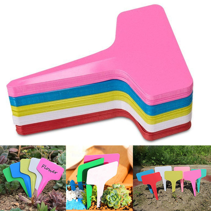 Gardening Plant T shape Waterproof Tags Flower Vegetable Planting Label Tools  farm garden Seedling tray mark garden tools