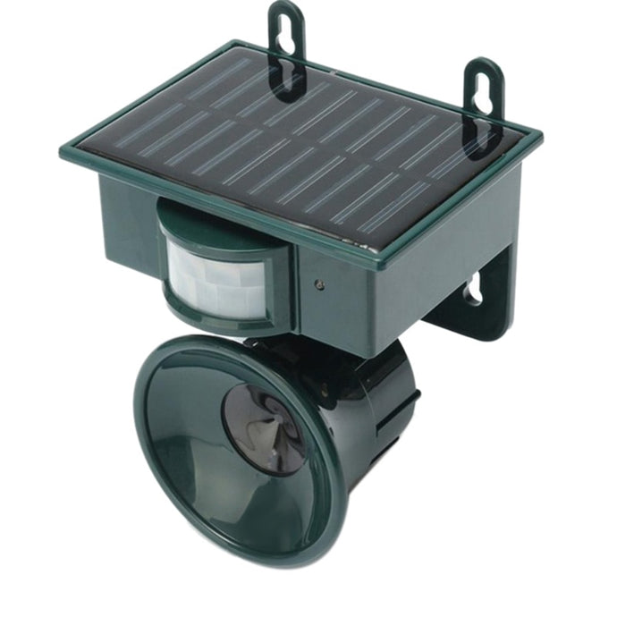 Ultrasonic PIR Outdoor Solar Animal Bird Dog Fox Repeller Repellent Scarer