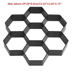 Garden Walk Pavement Mold DIY Manually Paving Cement Brick Stone Road Concrete Molds Path Maker Reusable DIY Manually Paving
