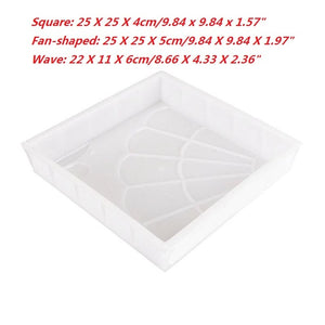 Garden Walk Pavement Mold DIY Manually Paving Cement Brick Stone Road Concrete Molds Path Maker Reusable DIY Manually Paving